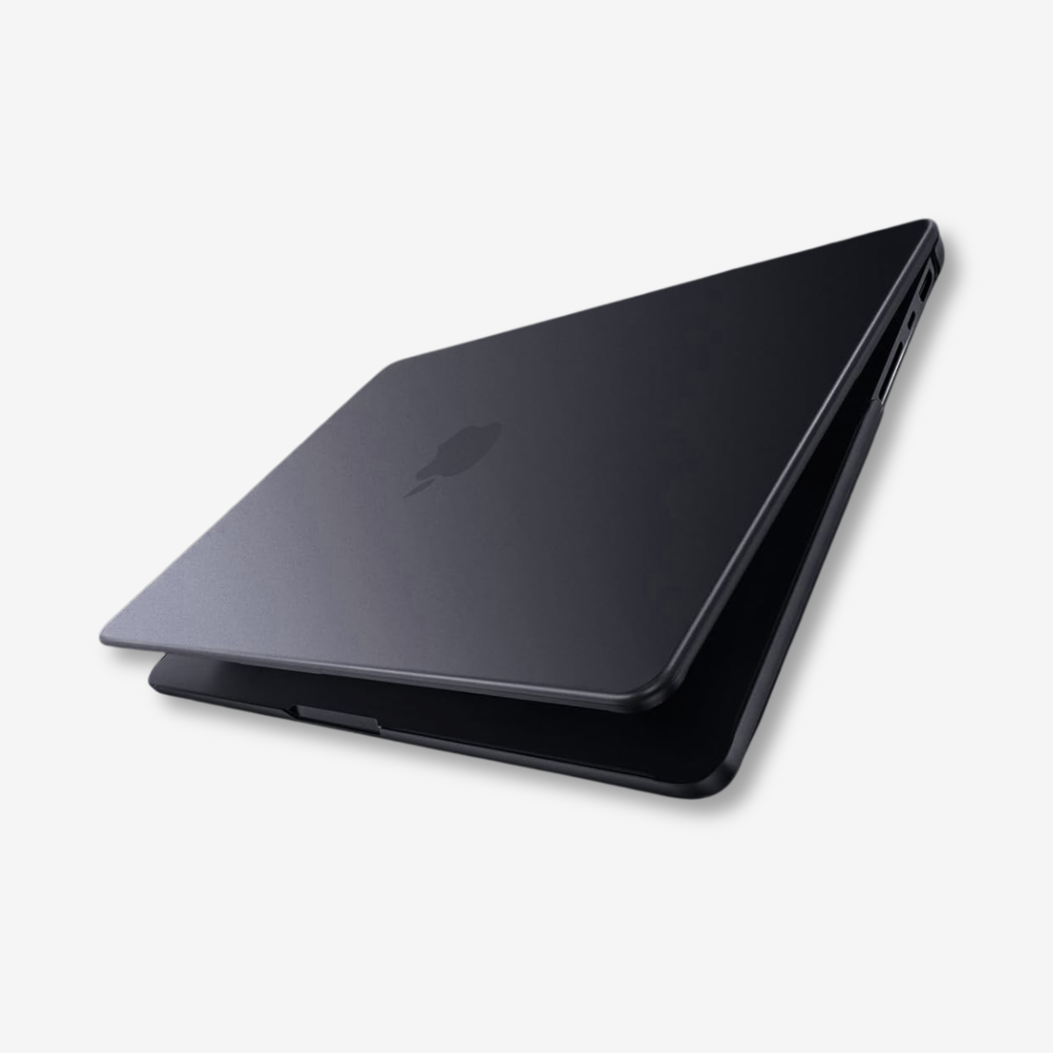 Capa HardShell Preto Fosco para MacBook Pro 14 com perfil slim SkinCase #cor_preto fosco