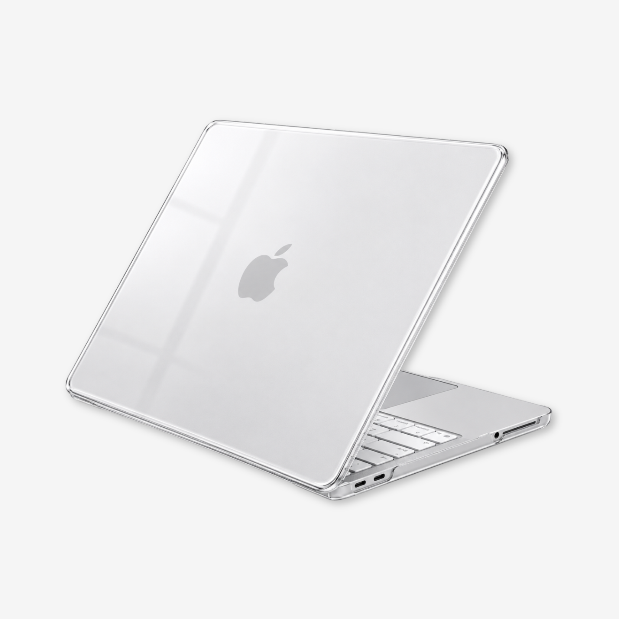 Capa HardShell Transparente Cristal para MacBook Neo 13 com encaixe preciso SkinCase #cor_transparente cristal