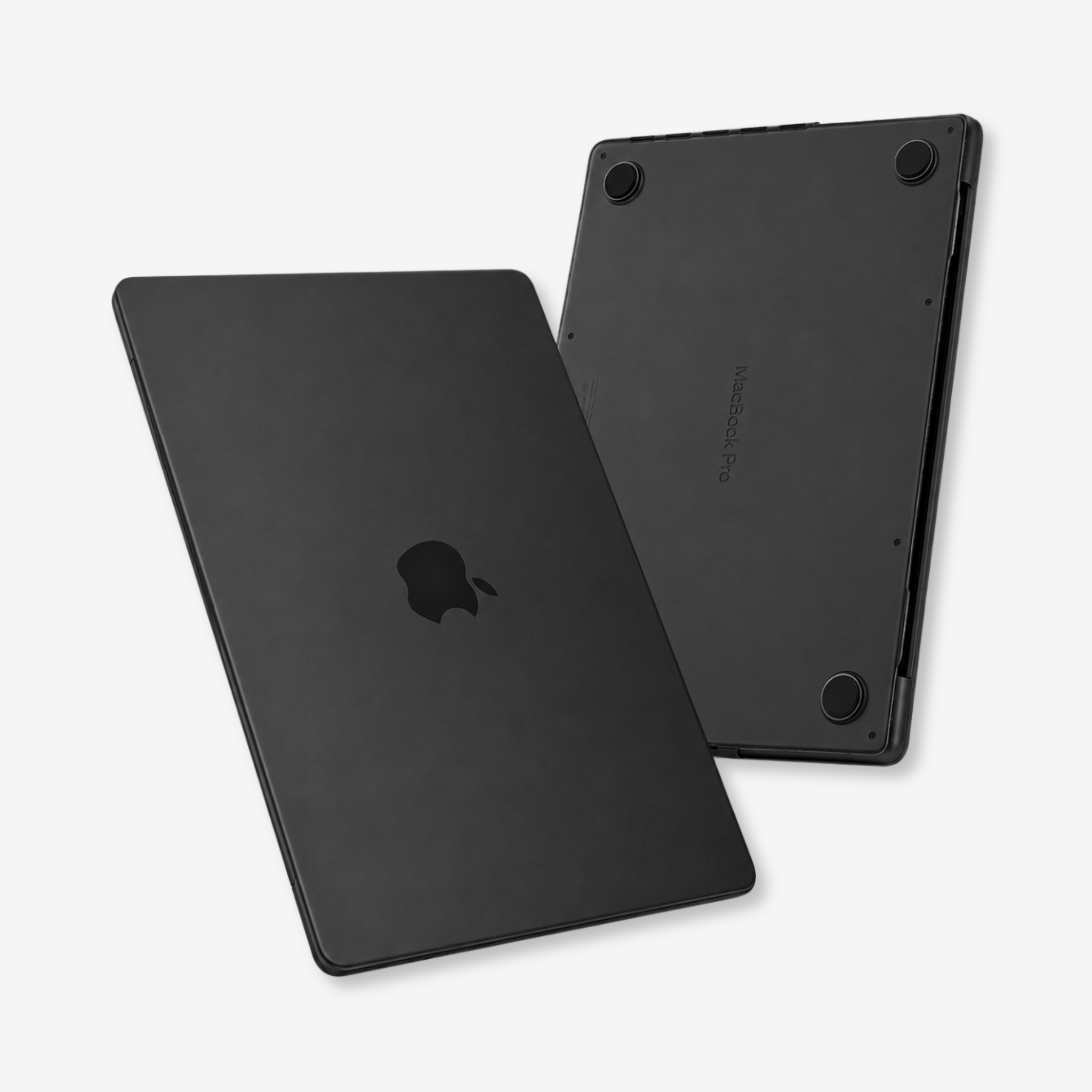 Capa HardShell Preto Fosco para MacBook Pro 14 conjunto superior e inferior SkinCase #cor_preto fosco