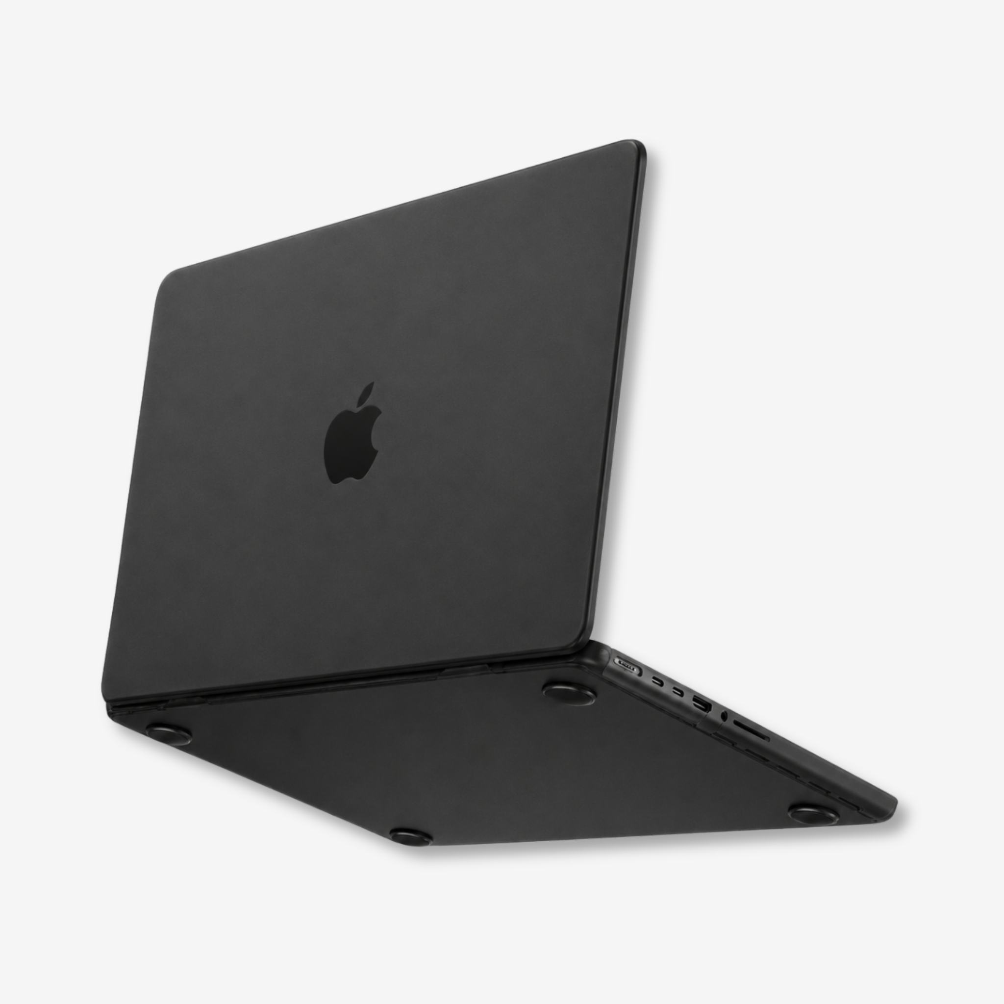 Capa HardShell Preto Fosco SkinCase para MacBook Pro 16 M1 M2 M3 M4 M5 com proteção inferior #cor_preto fosco