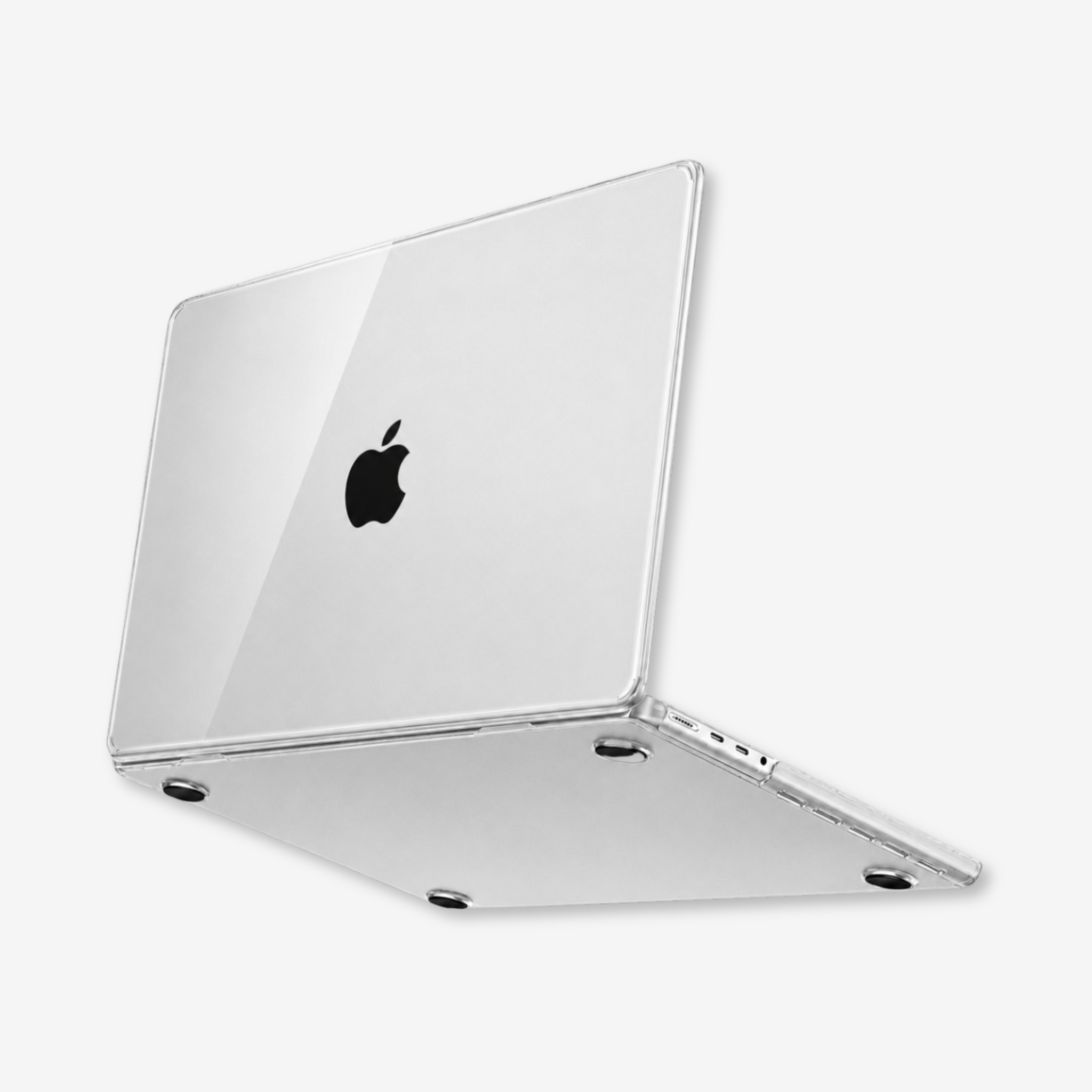 Capa HardShell Transparente Cristal SkinCase para MacBook Pro 16 M1 M2 M3 M4 M5 com proteção inferior #cor_transparente cristal