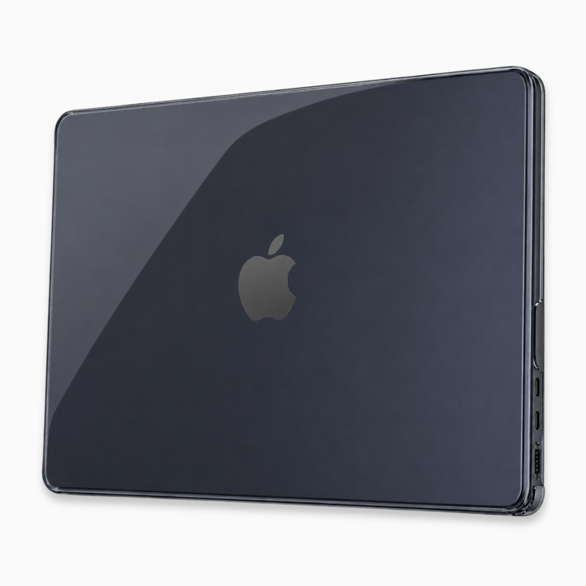 Capa HardShell Preto Cristal para MacBook Air 13 SkinCase #cor_preto cristal