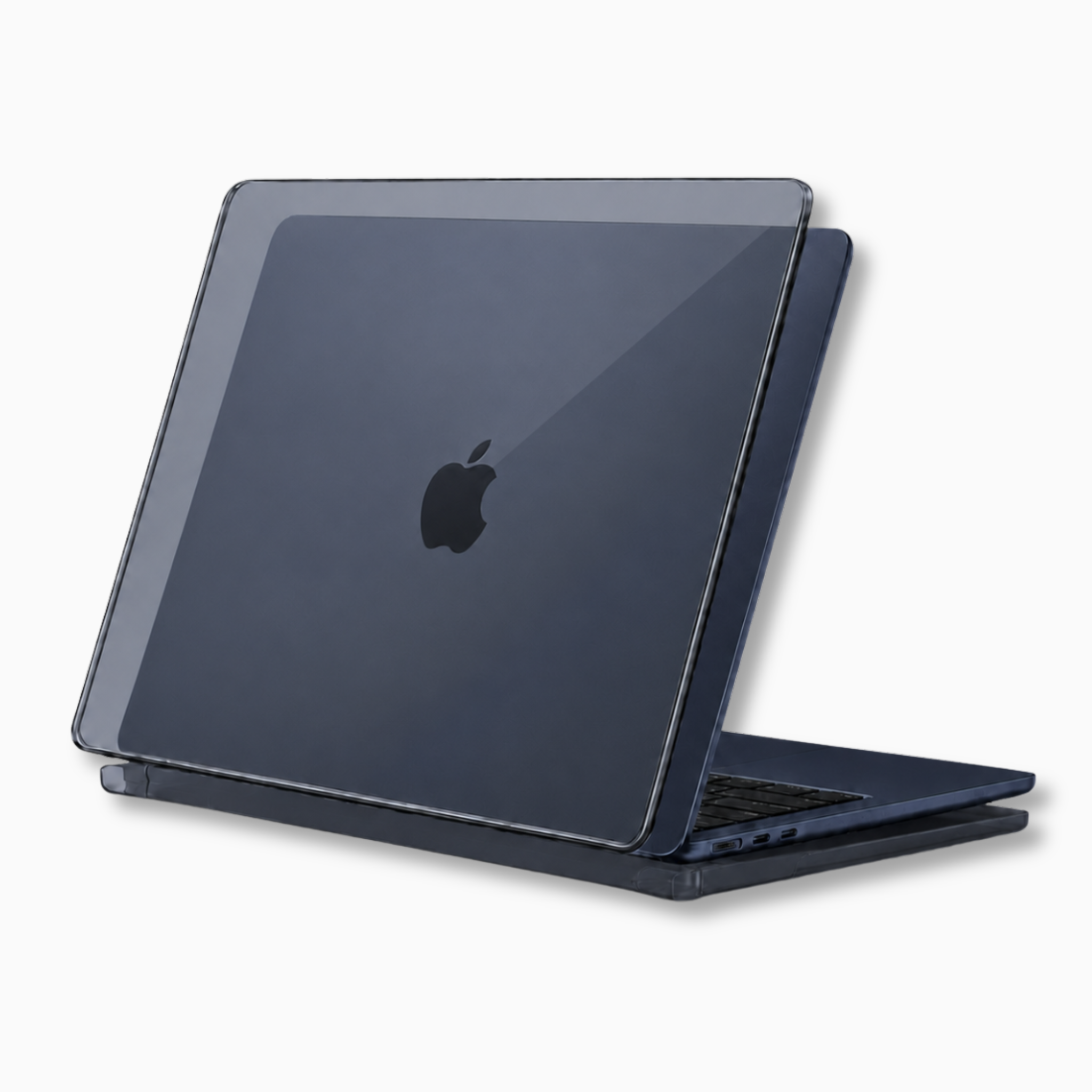 Capa HardShell Preto Cristal para MacBook Air 13 SkinCase #cor_preto cristal
