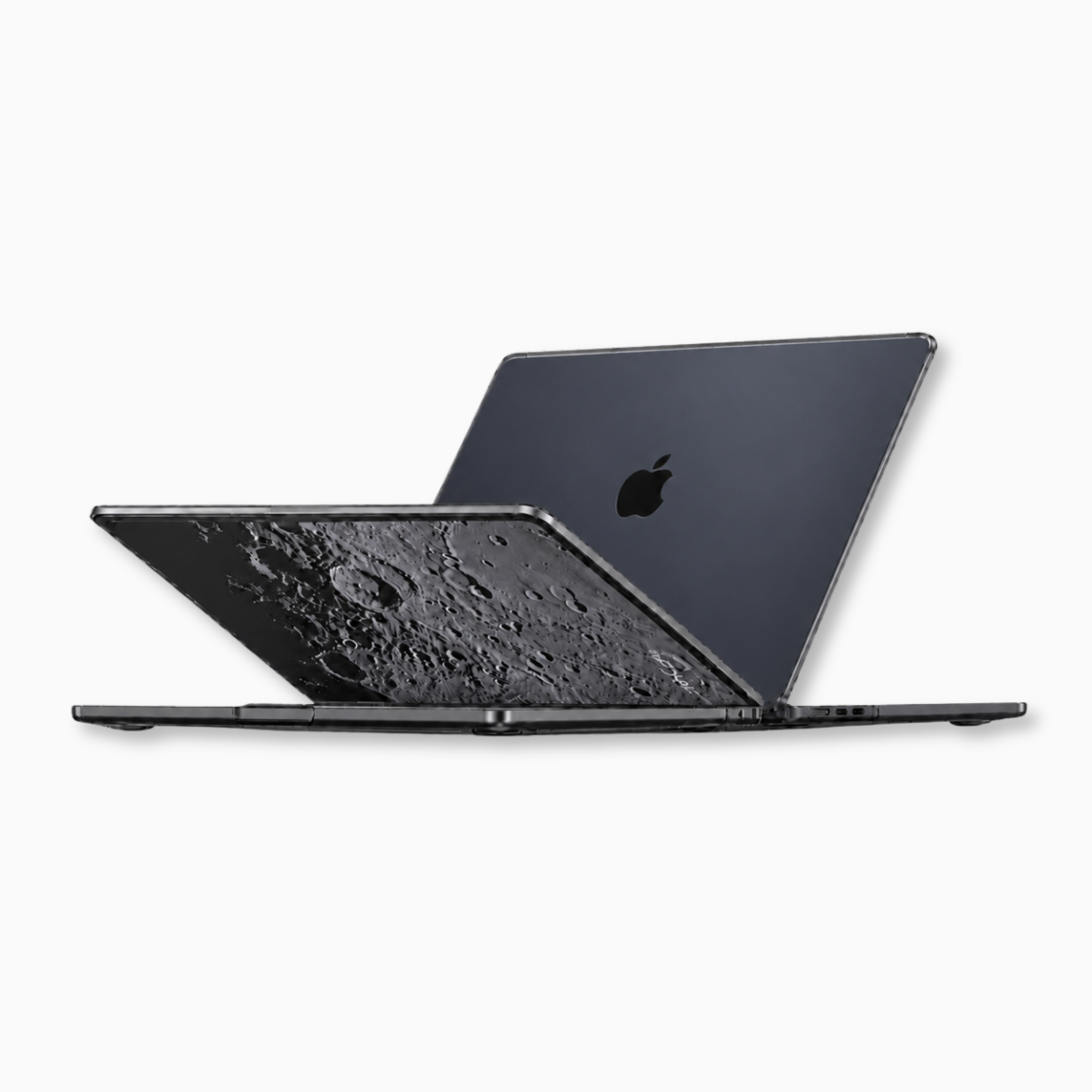 Capa HardShell Preto Cristal para MacBook Air 13 SkinCase #cor_preto cristal
