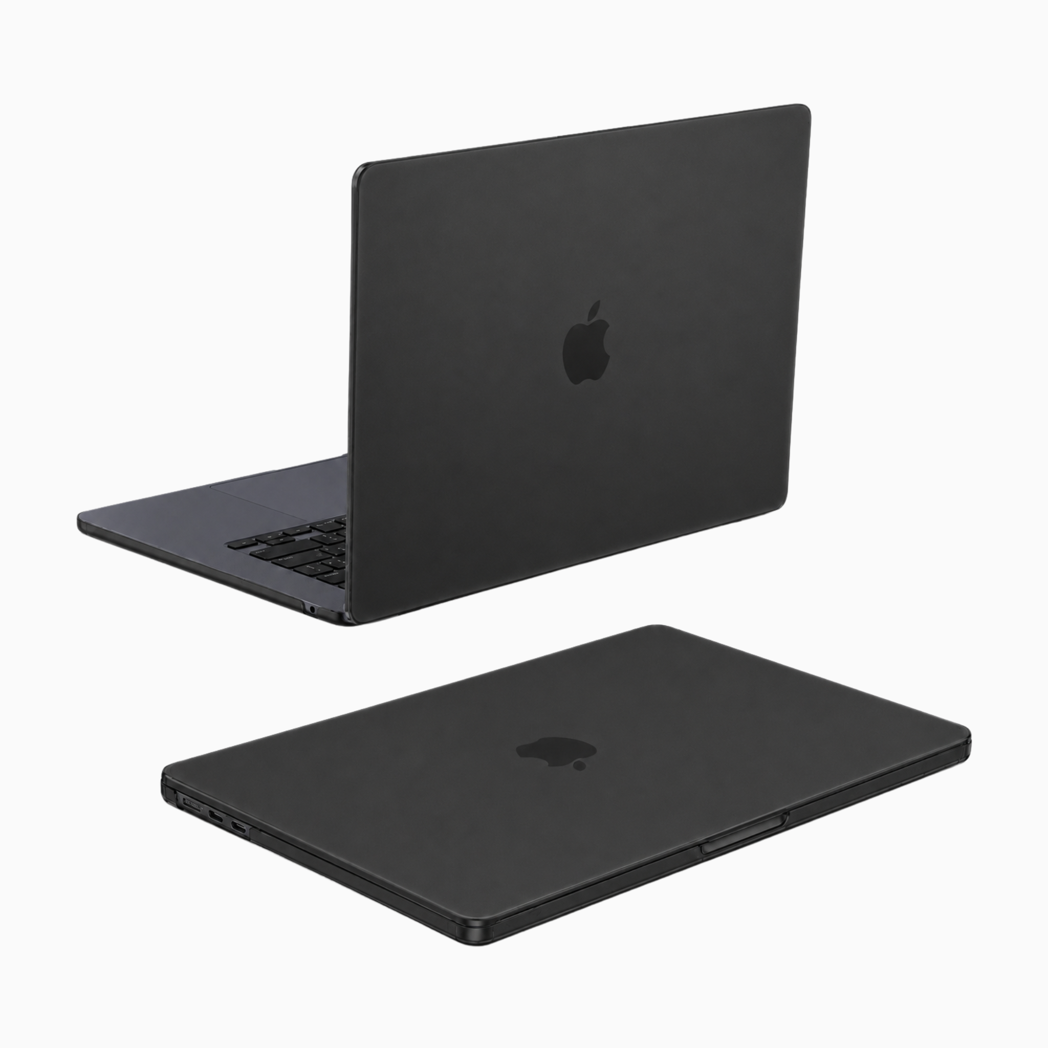 Capa HardShell Preto Fosco para MacBook Air 13 SkinCase #cor_preto fosco