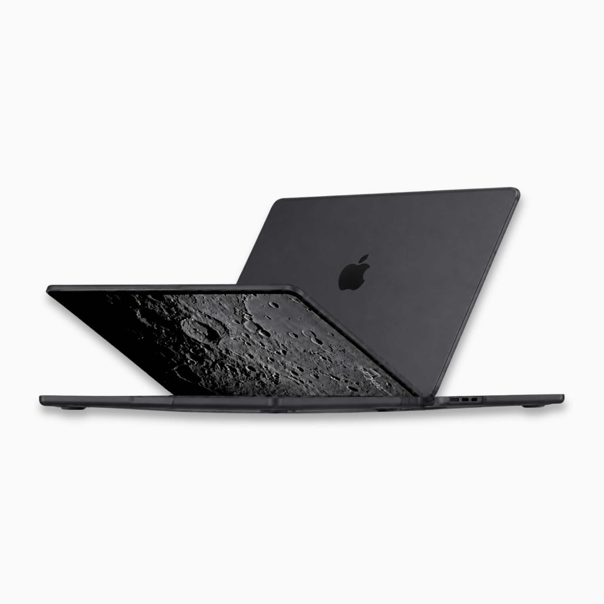 Capa HardShell Preto Fosco para MacBook Air 13 SkinCase #cor_preto fosco