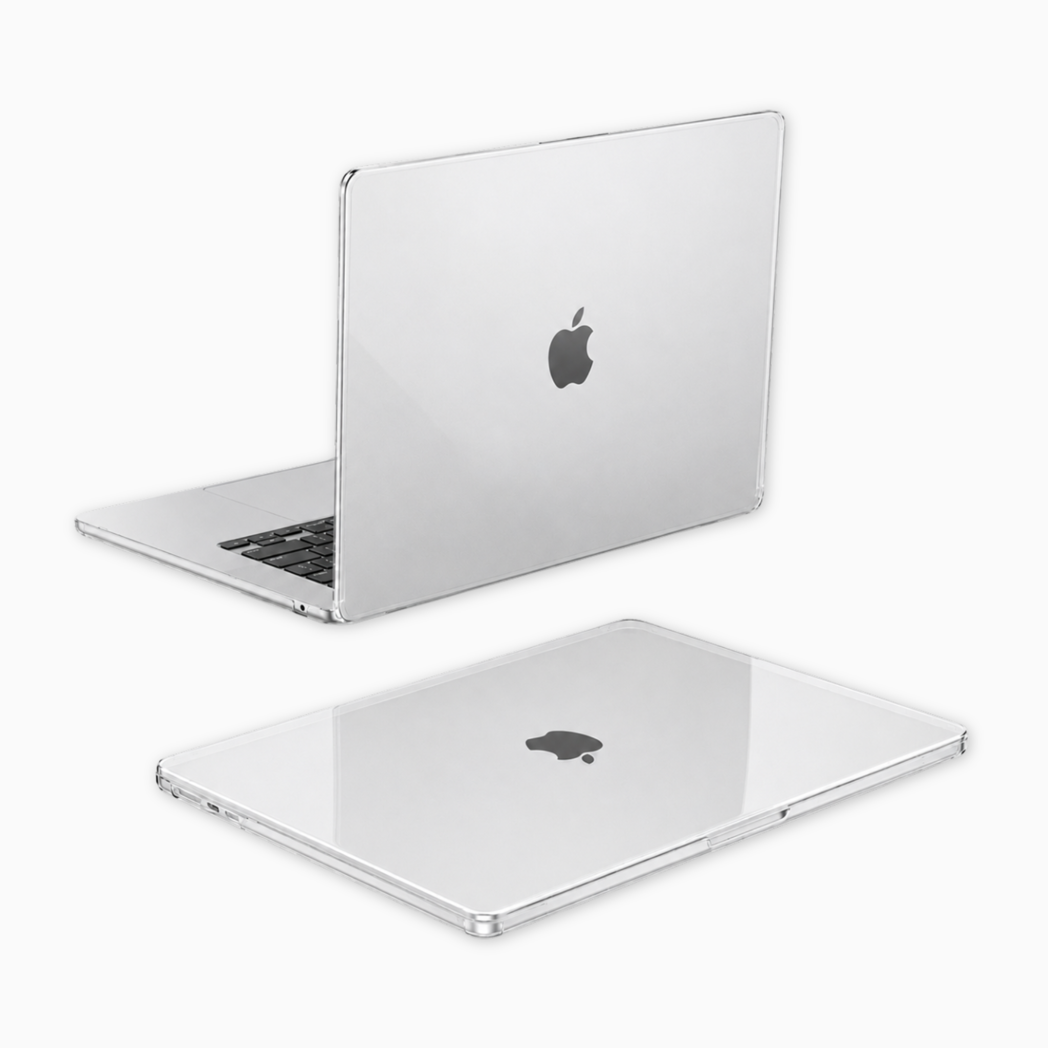 Capa HardShell Transparente Cristal para MacBook Air 13 SkinCase #cor_transparente cristal
