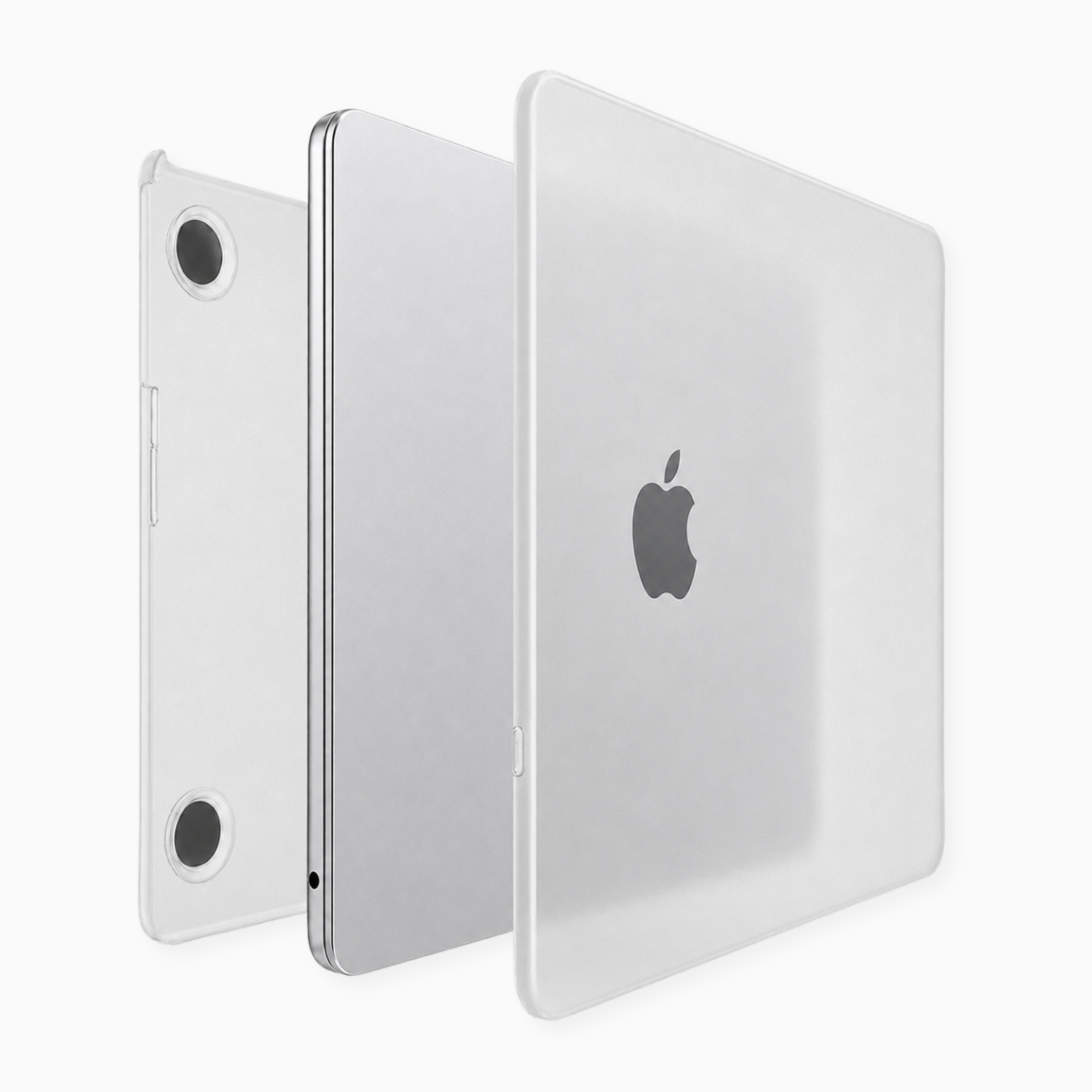 Capa HardShell Transparente Fosco para MacBook Air 13 SkinCase #cor_transparente fosco