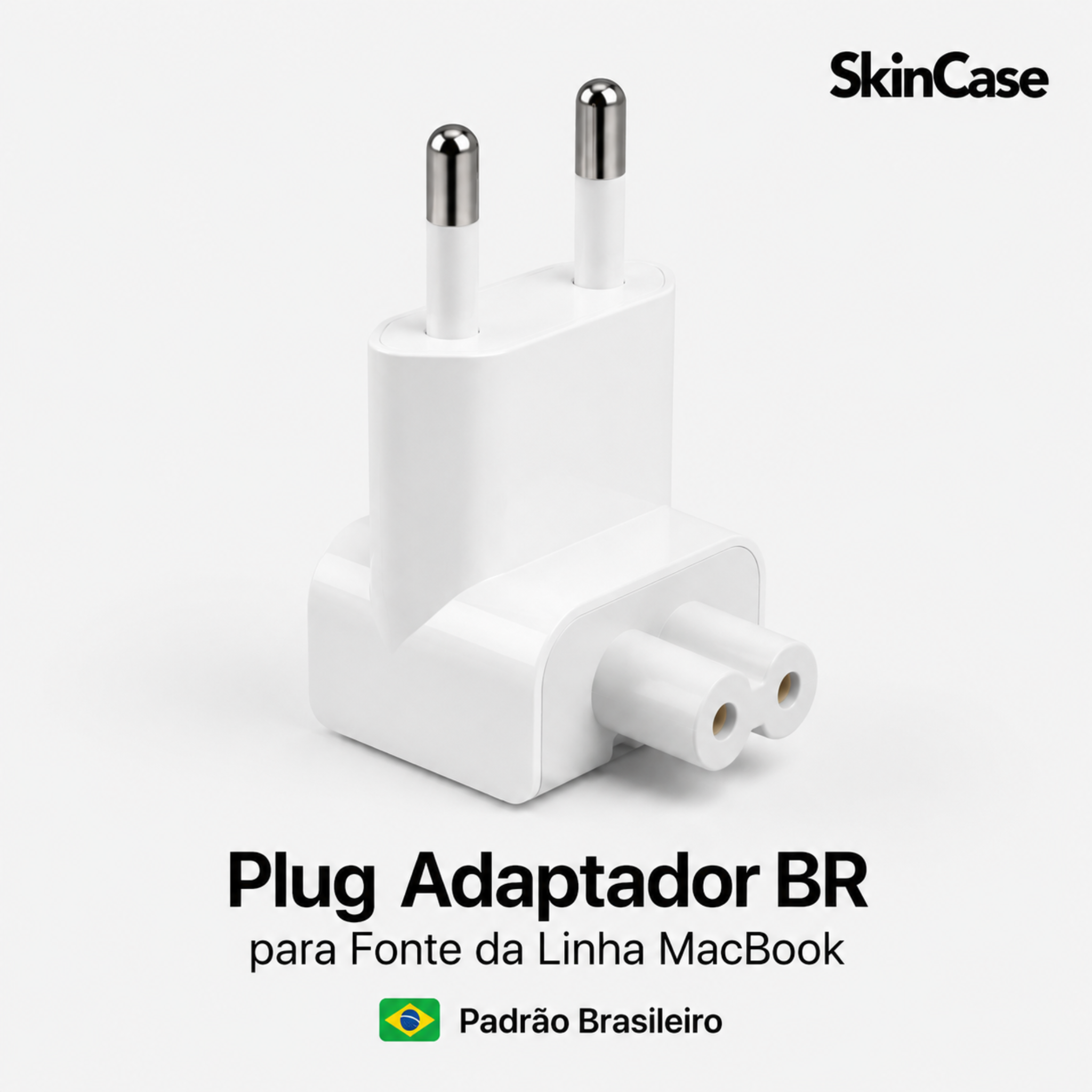 Plug Adaptador Universal BR para MacBook Air 13, Air 15, MacBook Pro 14, MacBook Pro 16 e MacBook Neo 13 SkinCase