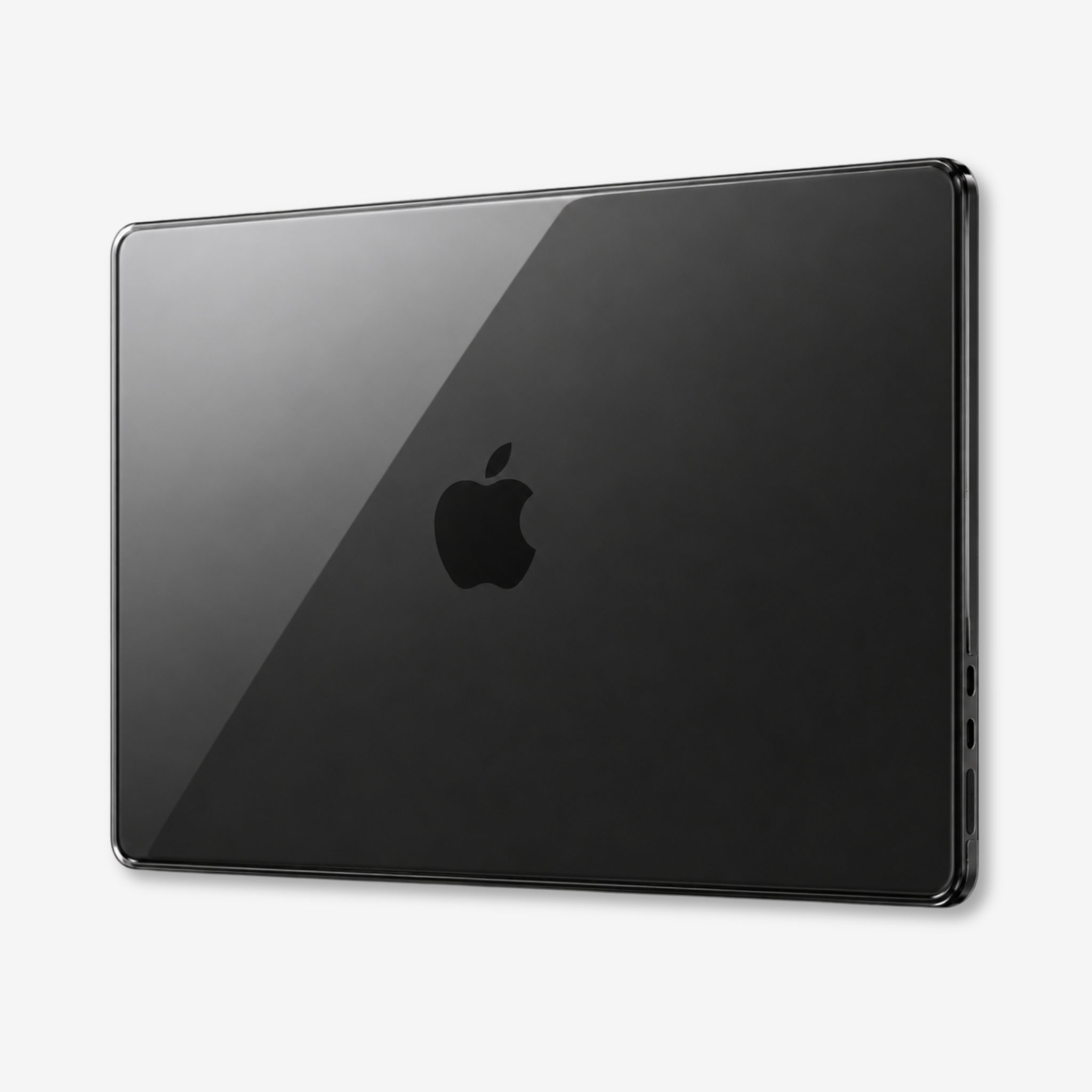 Capa HardShell Preto Cristal para MacBook Pro 14 M1 M2 M3 M4 M5 SkinCase #cor_preto cristal