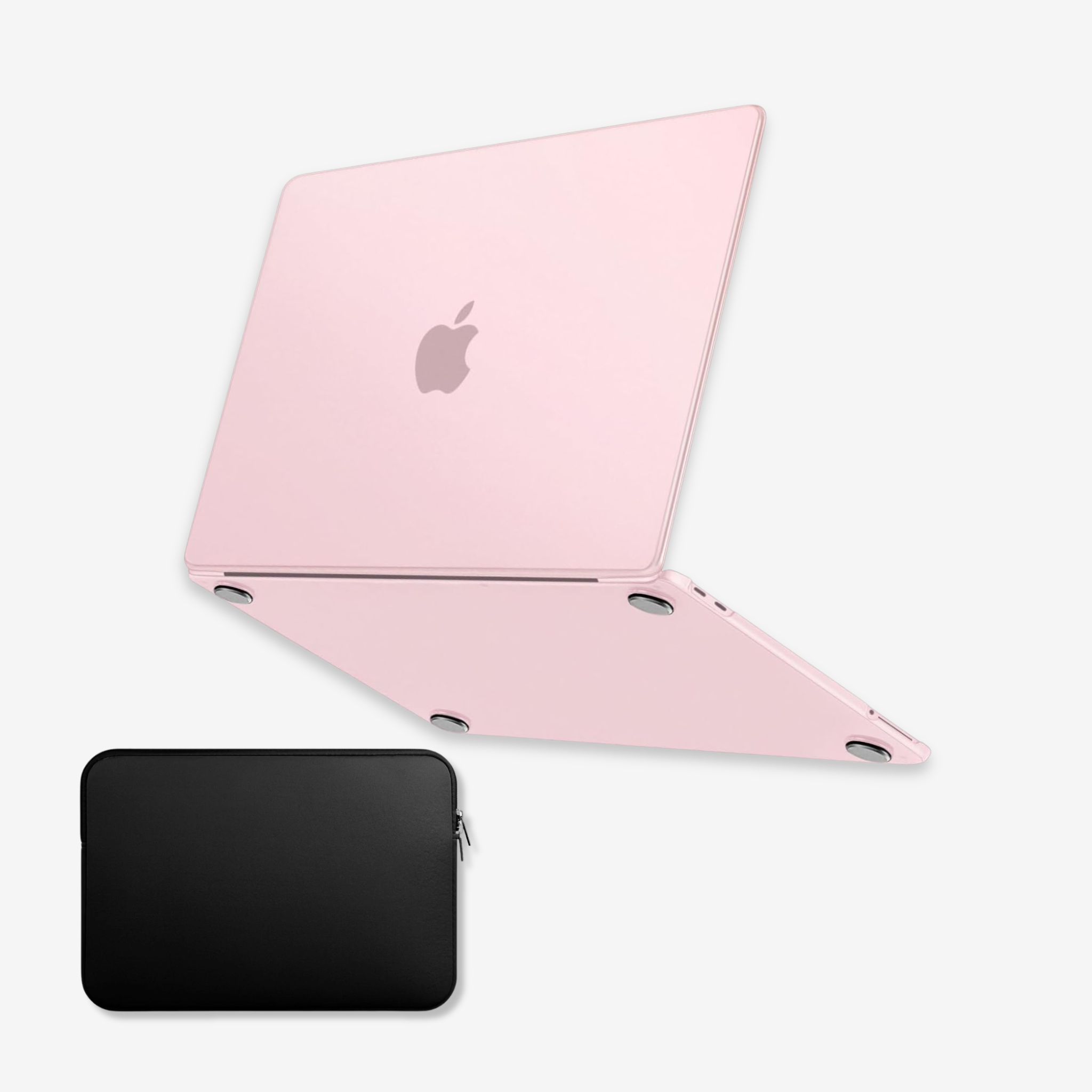 Capa HardShell Rosa Fosca + Bag Neoprene para MacBook Neo 13 SkinCase #cor_rosa fosca