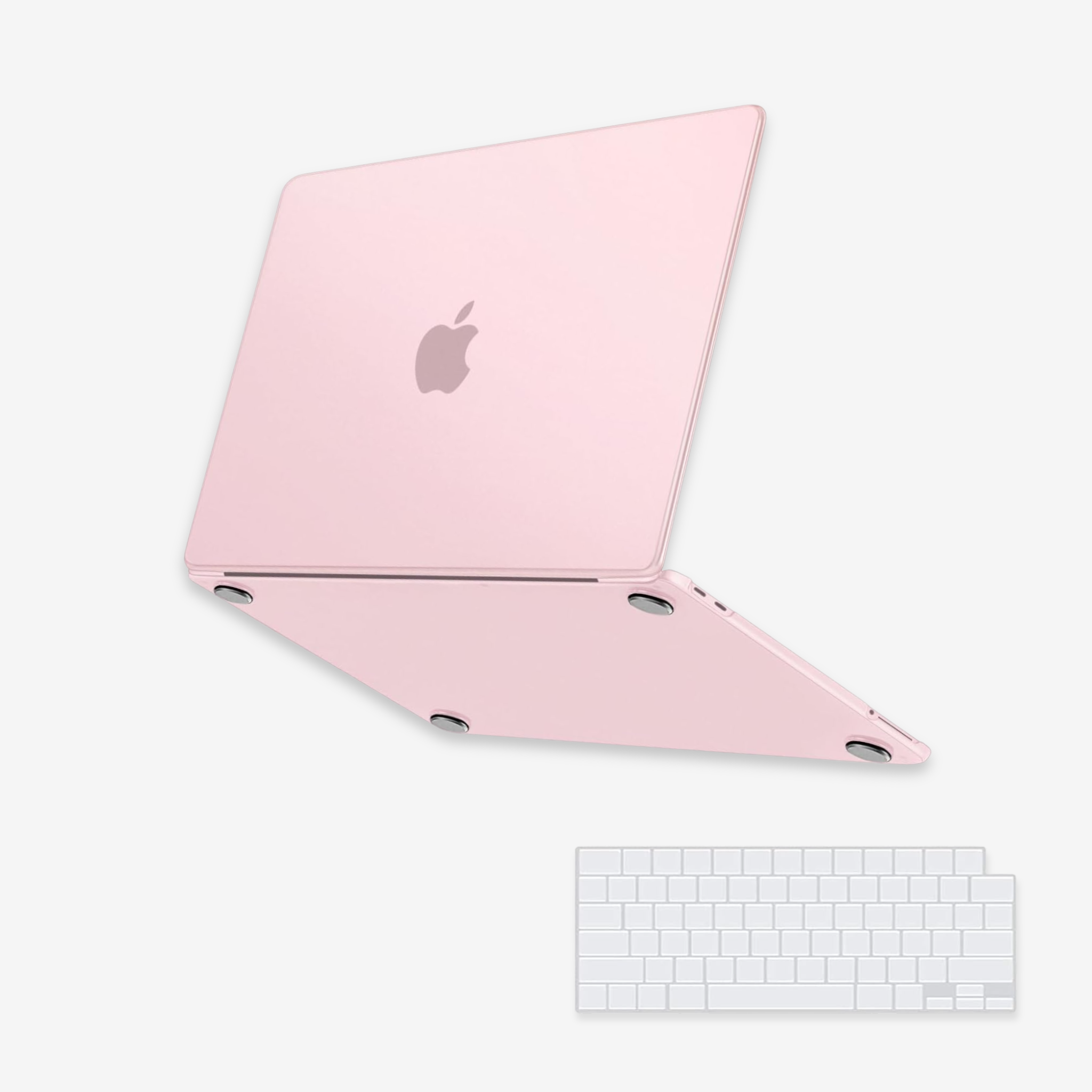 Capa HardShell Rosa Fosca + Protetor de Teclado para MacBook Neo 13 SkinCase #cor_rosa fosca