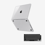 Capa HardShell Transparente Cristal + Protetor de Teclado para MacBook Pro 14 M1 M2 M3 M4 M5 SkinCase #cor_transparente cristal