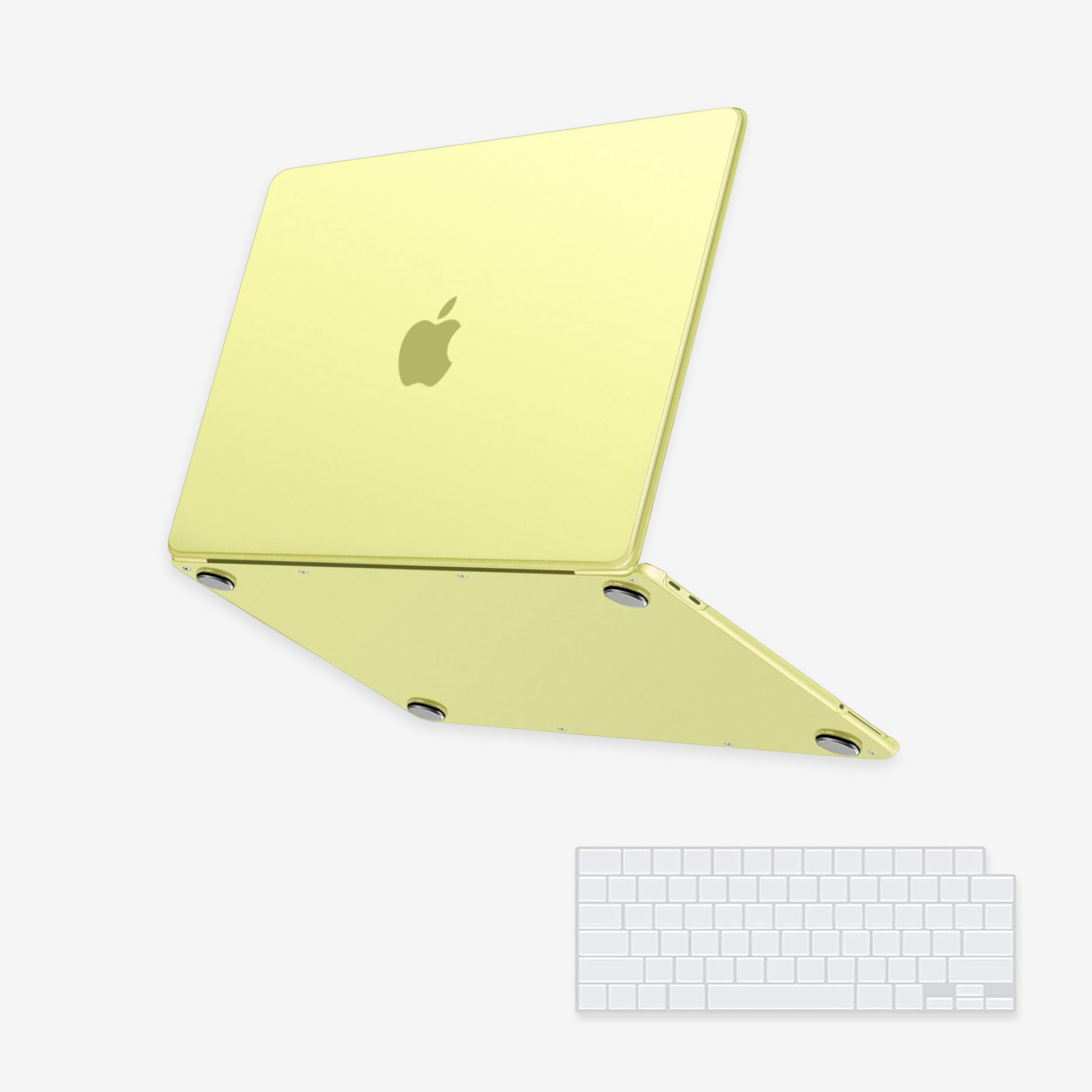 Capa HardShell Verde Cítrico Fosca + Protetor de Teclado para MacBook Neo 13 SkinCase #cor_verde cítrico fosca