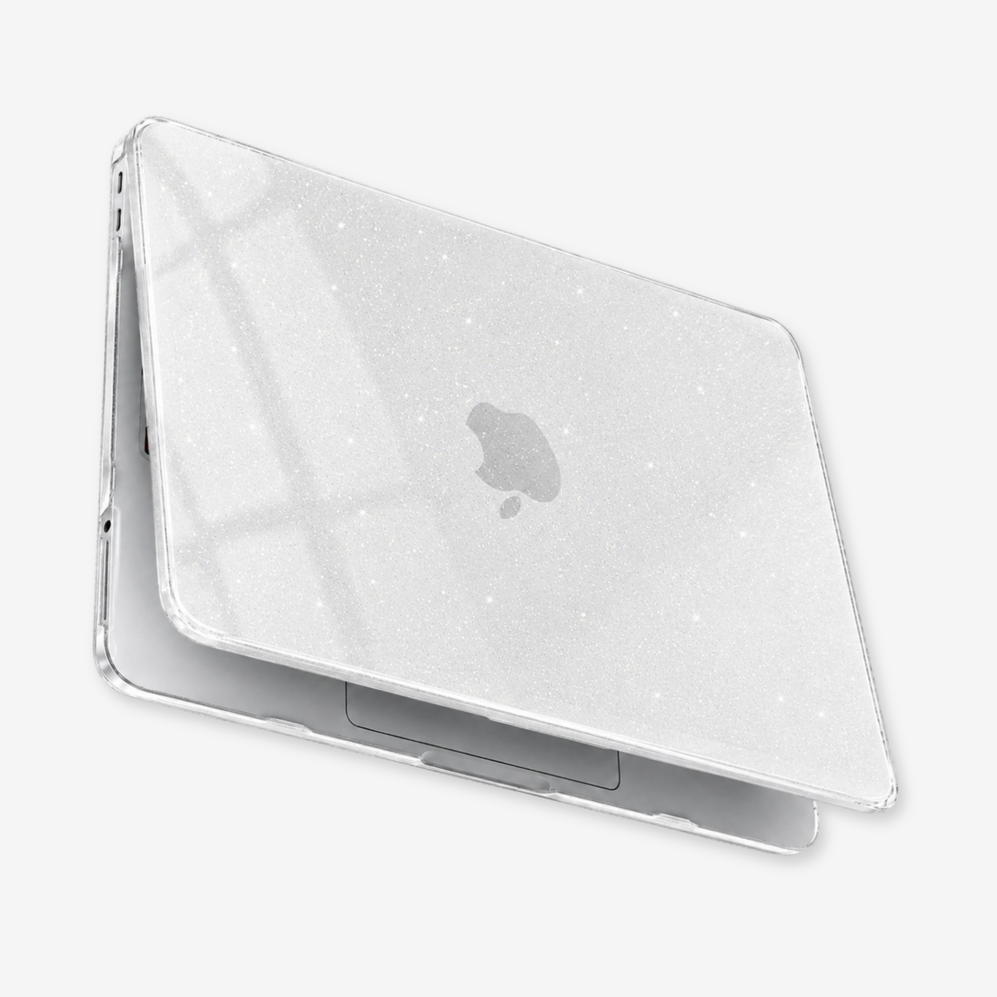 Capa HardShell Sky Glitter para MacBook Neo 13 em policarbonato premium SkinCase #cor_sky glitter