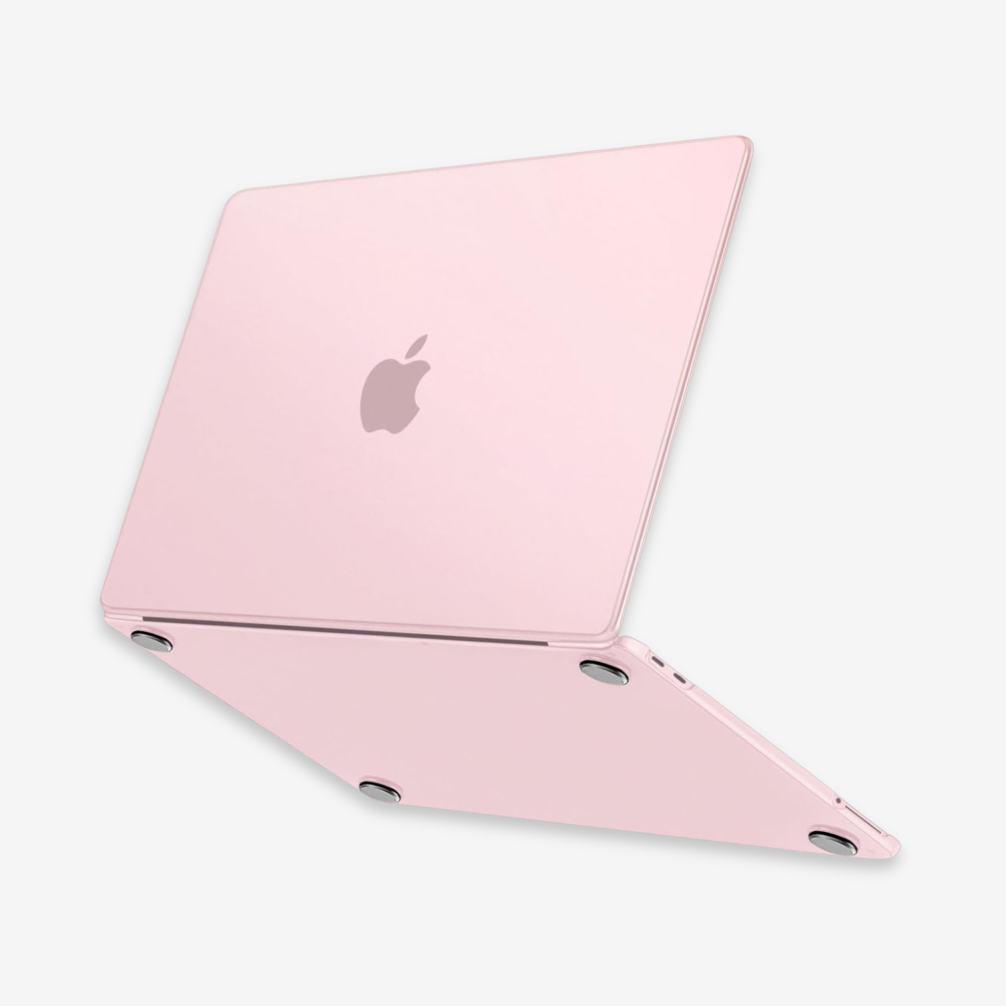 Capa HardShell Rosa Fosca para MacBook Neo 13 vista inferior SkinCase #cor_rosa fosca