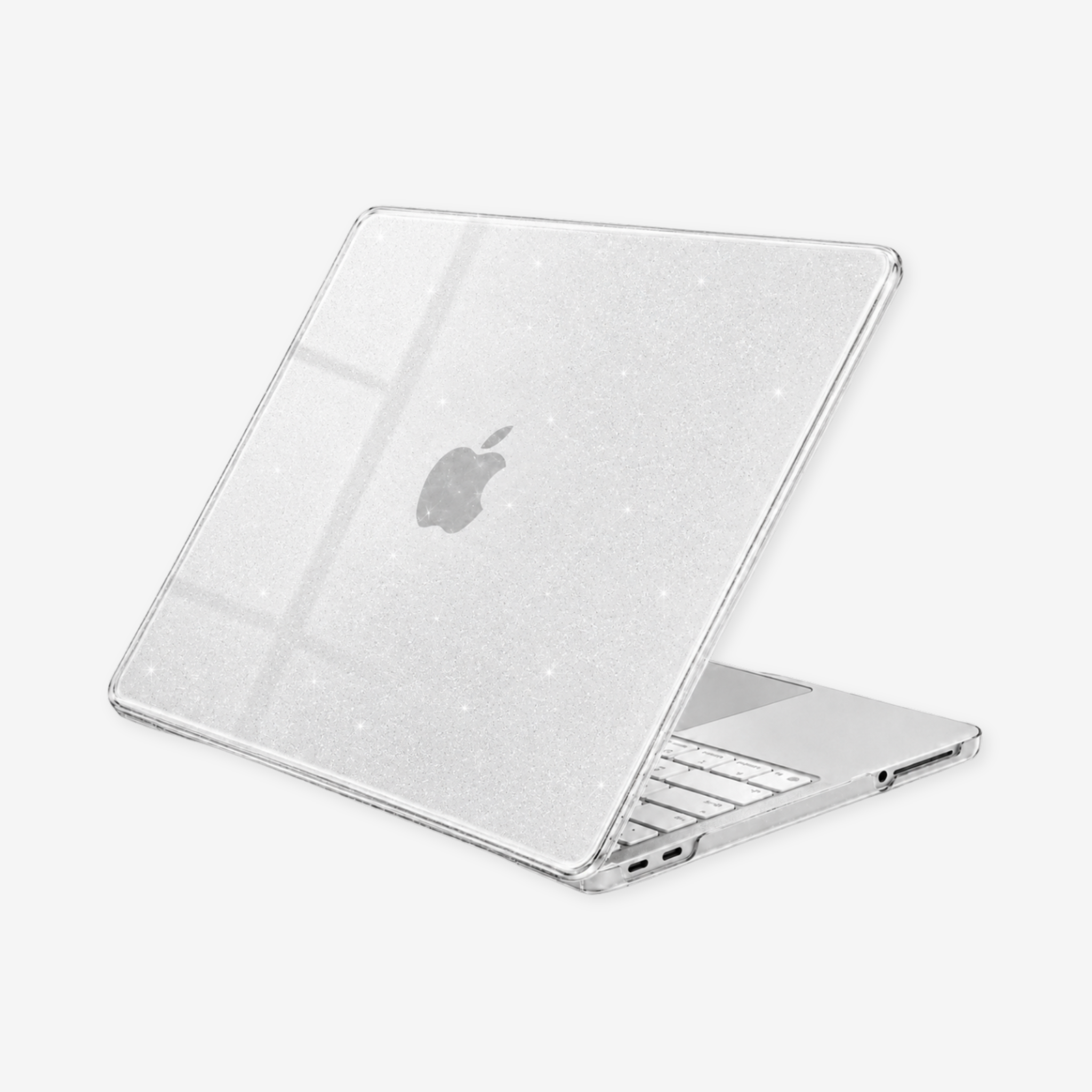 Capa HardShell Sky Glitter para MacBook Neo 13 com encaixe preciso SkinCase #cor_sky glitter
