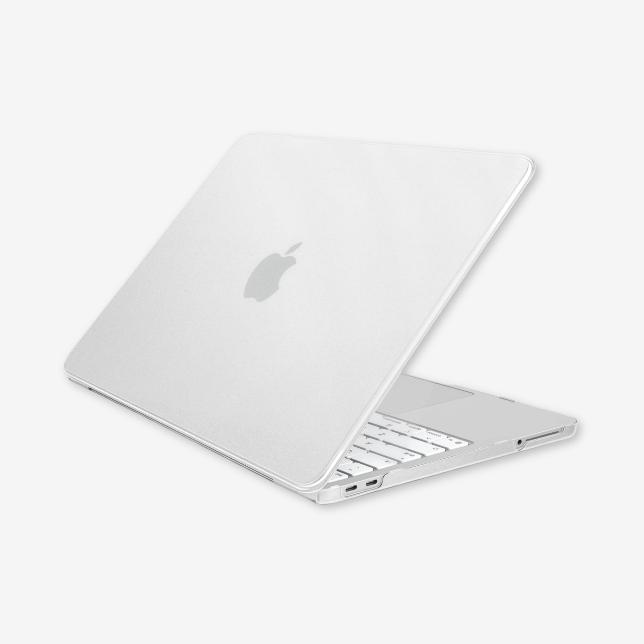 Capa HardShell Transparente Fosca para MacBook Neo 13 com encaixe preciso SkinCase #cor_transparente fosco