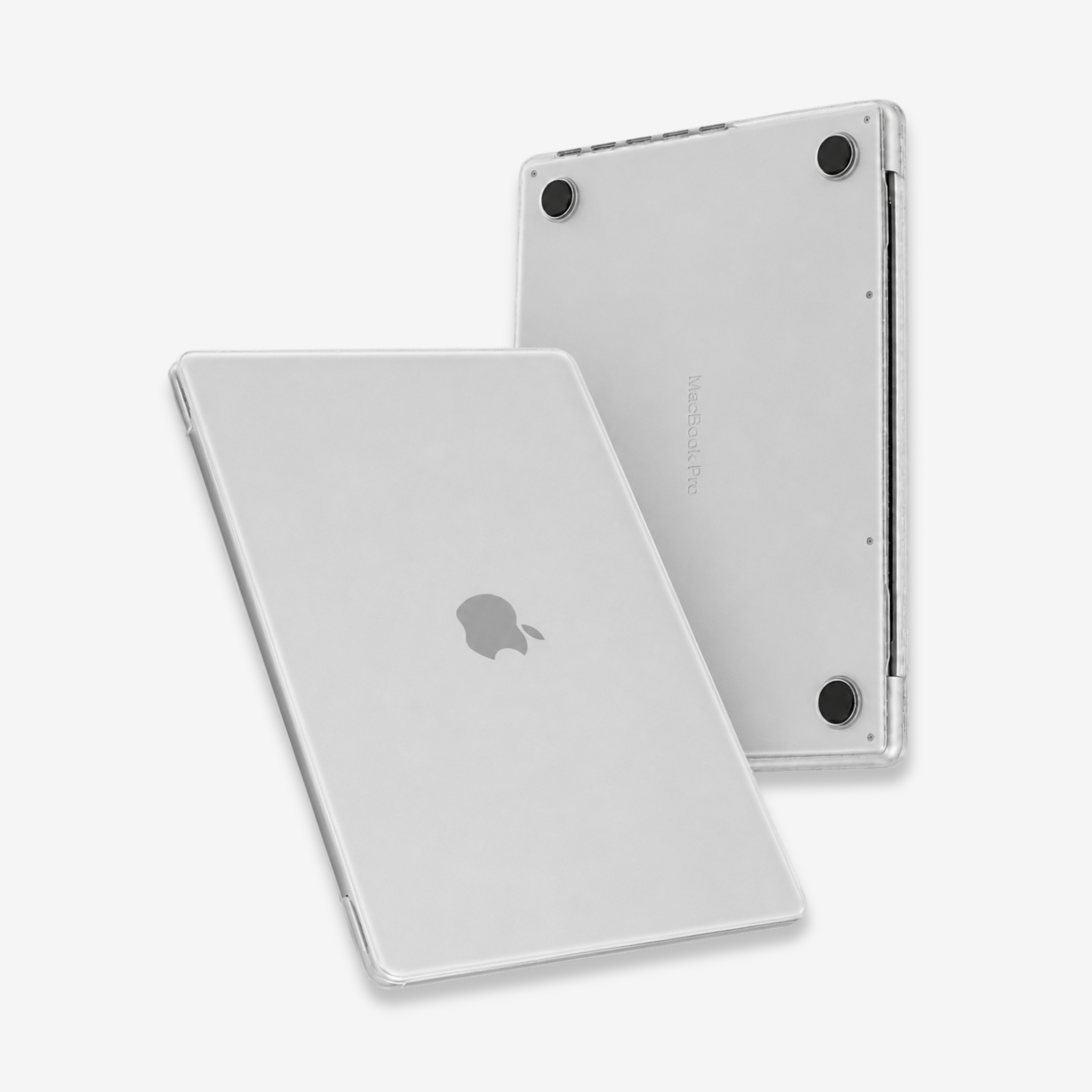 Capa HardShell Transparente Fosco para MacBook Pro 14 conjunto superior e inferior SkinCase #cor_transparente fosco