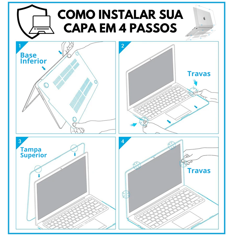 Kit Case A2681 + Neoprene Lisa Preta