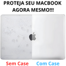 Kit Capa +Pel Teclado PRETO P/ MacBook Air 13.6Pol M2 M3 M4// A2681 A3113 A3240// 2022-2025