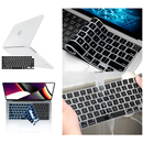 Kit Capa +Pel Teclado PRETO P/ MacBook Air 13.6Pol M2 M3 M4// A2681 A3113 A3240// 2022-2025
