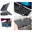 Kit Capa +Pel Teclado PRETO P/ MacBook Air 13.6Pol M2 M3 M4// A2681 A3113 A3240// 2022-2025