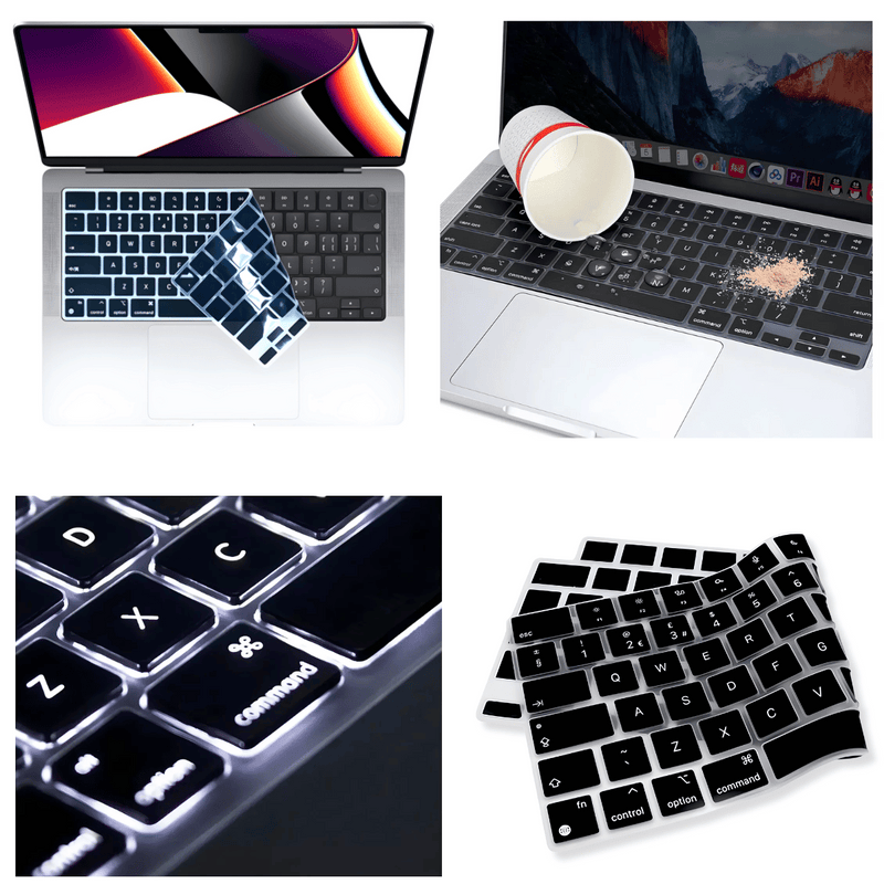 Kit Case A2485 + Película de Teclado Preta