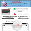 Kit Bag Neoprene+Pel Teclado PRETO P/ MacBook Air 15.3 A2941 2021-2025