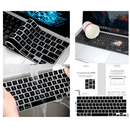 Kit Bag Neoprene+Pel Teclado PRETO P/ MacBook Air 15.3 A2941 2021-2025