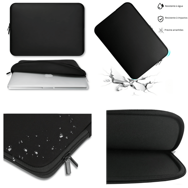 Kit Capa +Bag Neoprene P/ MacBook Pro 16.2 Pol M1 M2 M3 M4-A2485-2021-2025