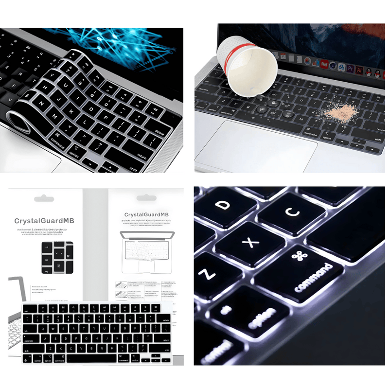 Protetor Teclado MacBook Air 13 e 15 M2 M3 A2681 A3113 A2941 A3114 - Pro 14 16 A2442 A2779 A1918 A2992 A2485 A2780 A2991