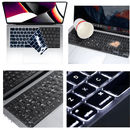 Kit Capa MacBook Pro 14.2 M2 e M3 + Película de Teclado Preta