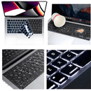 Kit Capa MacBook Pro 14.2 M2 e M3 + Película de Teclado Preta