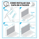Kit Capa MacBook Pro 14.2 M2 e M3 + Película de Teclado Preta