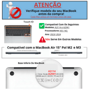 Capa Hard Case MacBook Air 15.3 Polegadas - Modelos: M2 A2941 / M3 A3114 / M4 A3241 (2023 até 2025+)