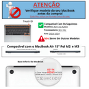Capa MacBook Air 15.3 Polegadas M2 M3 M4 (2023 - 2025)
