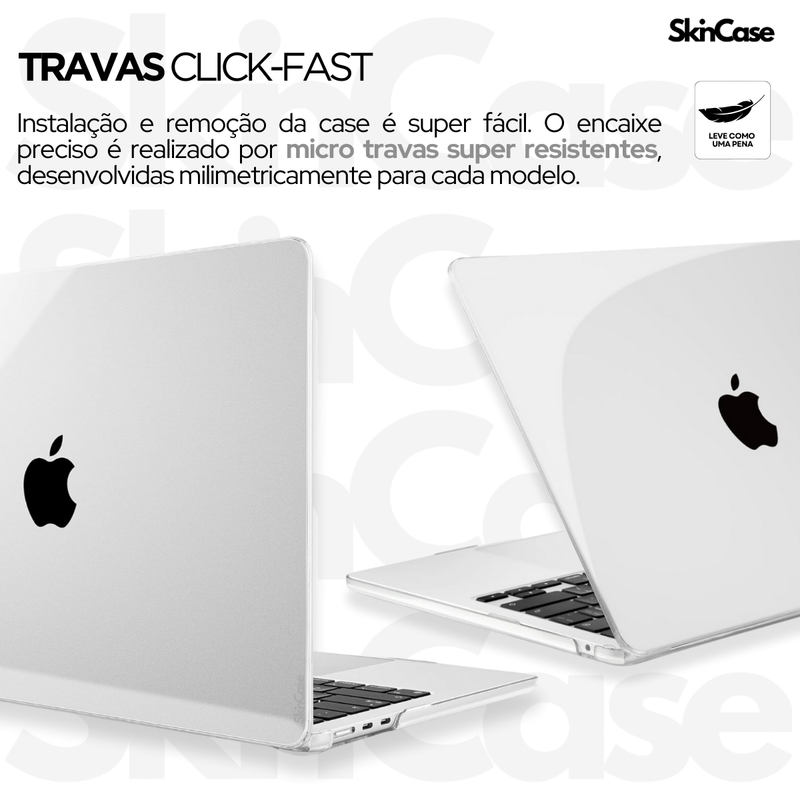 Capa SkinCase Para MacBook Air 13.6 Polegadas - Modelos: M2 A2681 / M3 A3113 Ano 2022 até 2025