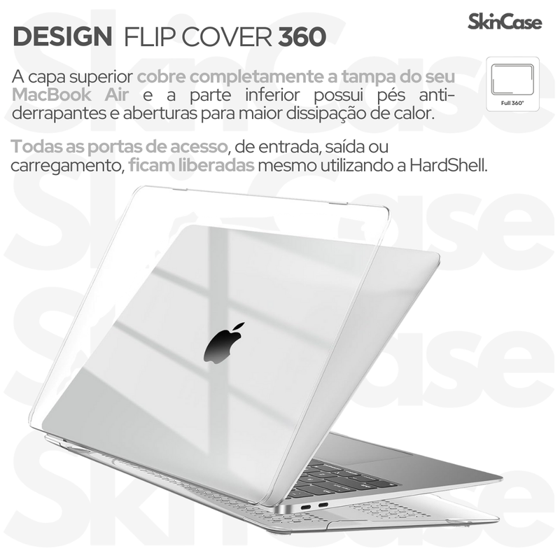 Capa HardCase P/ MacBook Air 13.3 A2337 2016-2021
