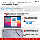 Capa HardCase P/ MacBook Air 13.3 A2337 2016-2021