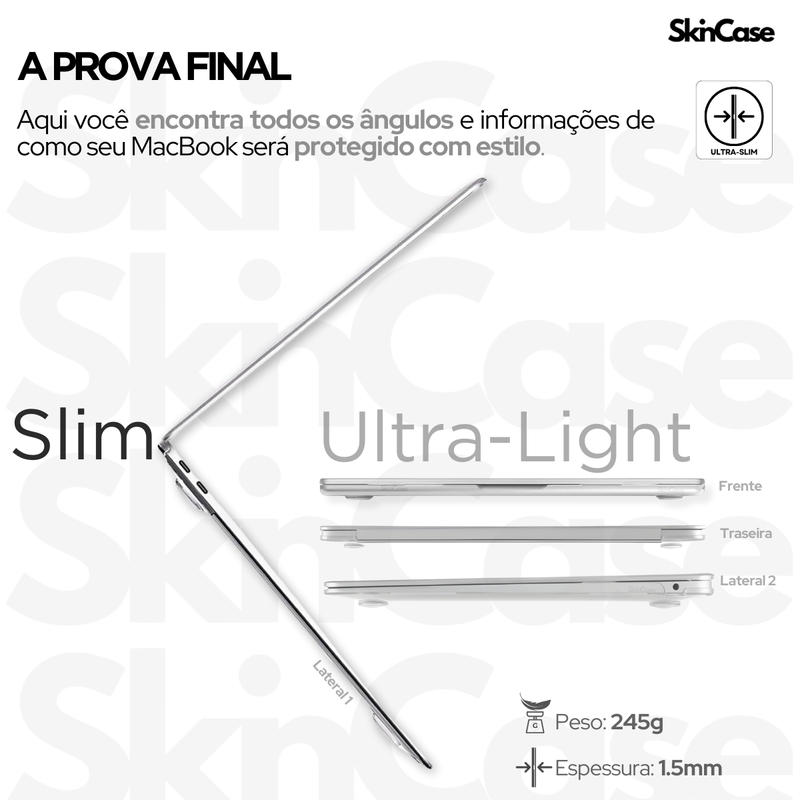 Capa HardCase P/ MacBook Air 13.3 A2337 2016-2021