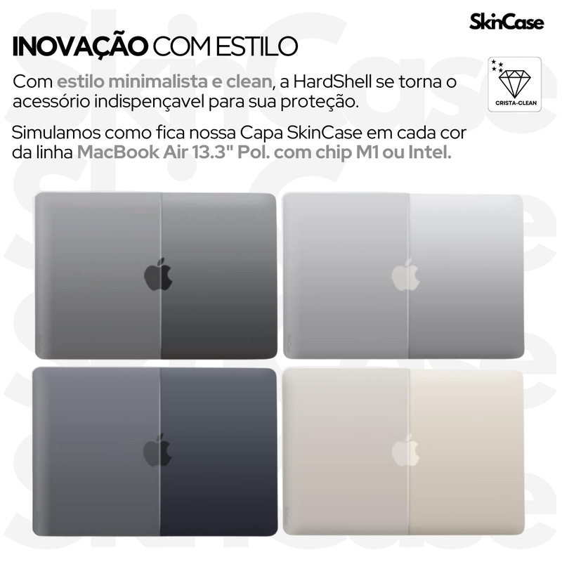 Capa HardCase P/ MacBook Air 13.3 A2337 2016-2021