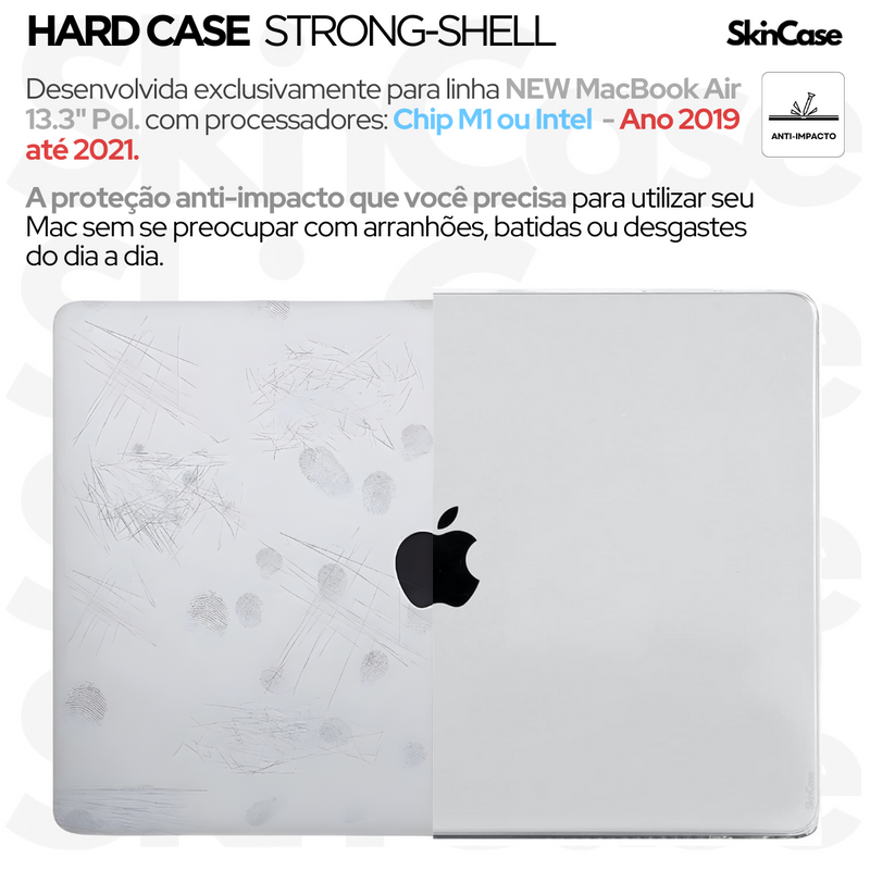 Capa Para MacBook Air 13 Pol Touch ID - Mod: M1 A2337/ A2179/ A1932 - 2018 até 2021