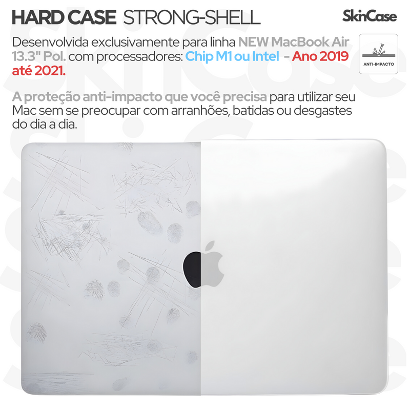 Capa HardCase P/ MacBook Air 13.3 A2337 2016-2021
