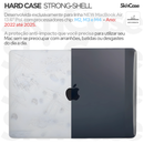 Kit Capa +Pel Teclado PRETO P/ MacBook Air 13.6Pol M2 M3 M4// A2681 A3113 A3240// 2022-2025