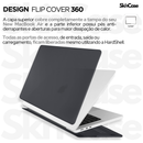 Kit Capa +Pel Teclado PRETO P/ MacBook Air 13.6Pol M2 M3 M4// A2681 A3113 A3240// 2022-2025
