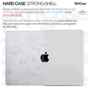 Kit Capa +Pel Teclado PRETO P/ MacBook Air 13.6Pol M2 M3 M4// A2681 A3113 A3240// 2022-2025