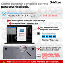 Capa Hard Case MacBook Pro 14.2 Pol. - Modelos: M1 A2442/ M2 A2779/ M3 A2919 A2992/ M4 A3112 A3185 A3401- Normal / Pro / Max (2021 ate 2025)