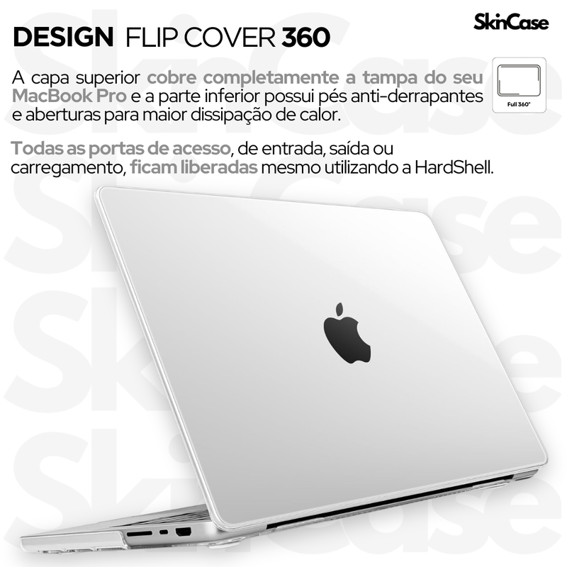 Capa Hard Case MacBook Pro 14.2 Pol. - Modelos: M1 A2442/ M2 A2779/ M3 A2919 A2992/ M4 A3112 A3185 A3401- Normal / Pro / Max (2021 ate 2025)