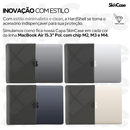 Kit Capa Para MacBook Air 15.3 Pol  M2 M3 M4 + Neoprene + Protetor de Teclado